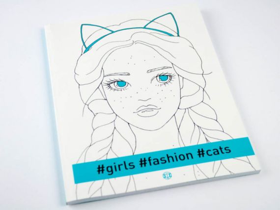 Розмальовка. Girls Fashion Cats Z101030У Жорж 18*23см (9786177579204) | Зображення 1