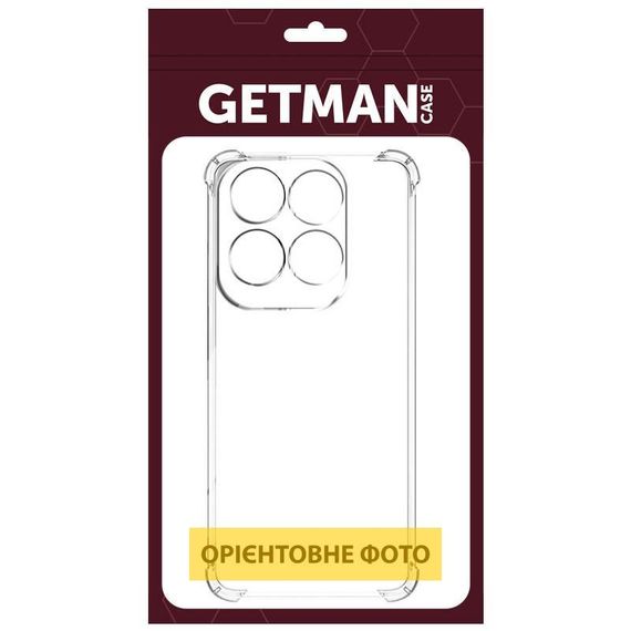 TPU чохол GETMAN Ease logo посилені кути Full Camera для Infinix Note 50 Pro 4G Безбарвний (прозорий) | Зображення 1