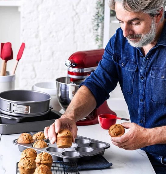 Форма для випікання кексів KitchenAid СС003296-001 40.7х28х4 см сіра | Зображення 1