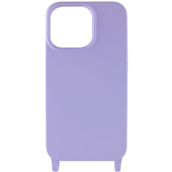 Чохол TPU two straps California для Apple iPhone 13 Pro Max (6.7") Силікон, Бузковий | Зображення 1