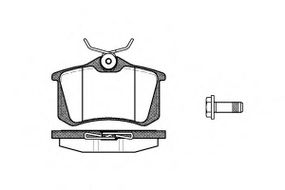Колодка гальм. диск. AUDI, CITROEN, FORD, PEUGEOT, RENAULT, SEAT, SKODA, VW задн. (вир-во REMSA) REMSA 026305 на RENAULT MEGANE III купе (DZ0/1_)
