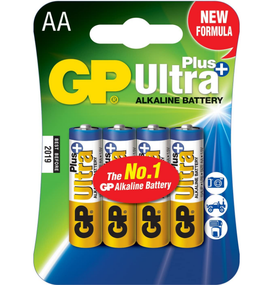 Батарейка лужна AA/LR6 (бл-4шт) GP Ultra Plus