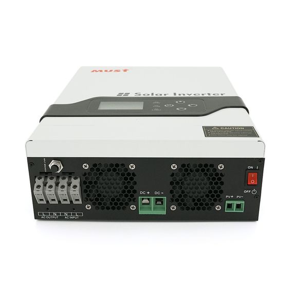 Гiбрiдне ДБЖ MUST PV18-3224VPM II, 3200W, 24V, ток заряда 60A, 160-275V | Зображення 3