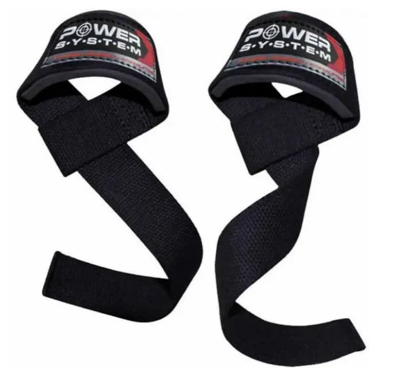 Лямки для тяги Power System PS-3400 Power Straps Black/Red (PS-3400_Bl/Red) | Зображення 1