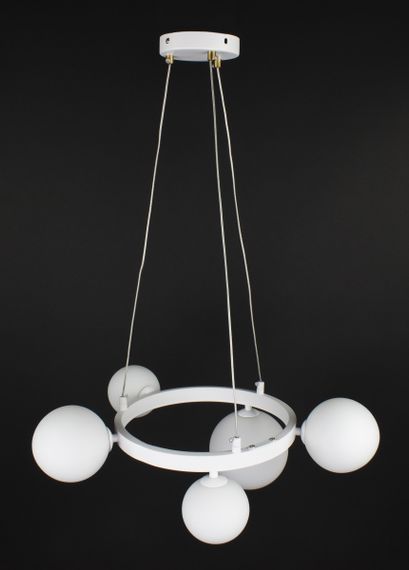 Люстра підвісна на 5 лампочок 27847 Білий 40-150х52х52 см.