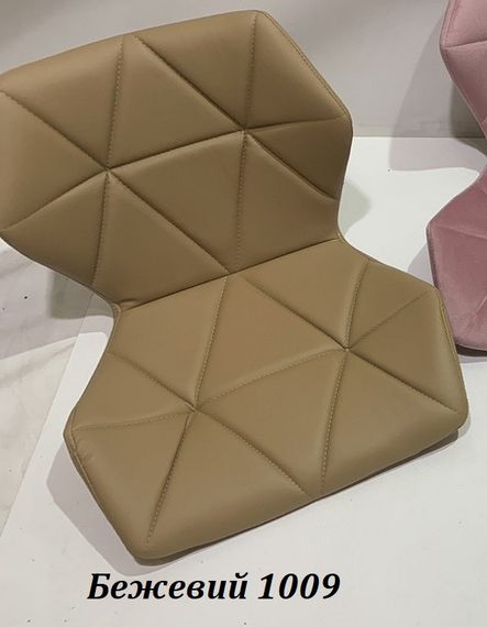 Стілець із регулюванням висоти на золотій хрестовині на стопках Torino GD-Modern Base Шкірзам бежевий 1009 | Зображення 2
