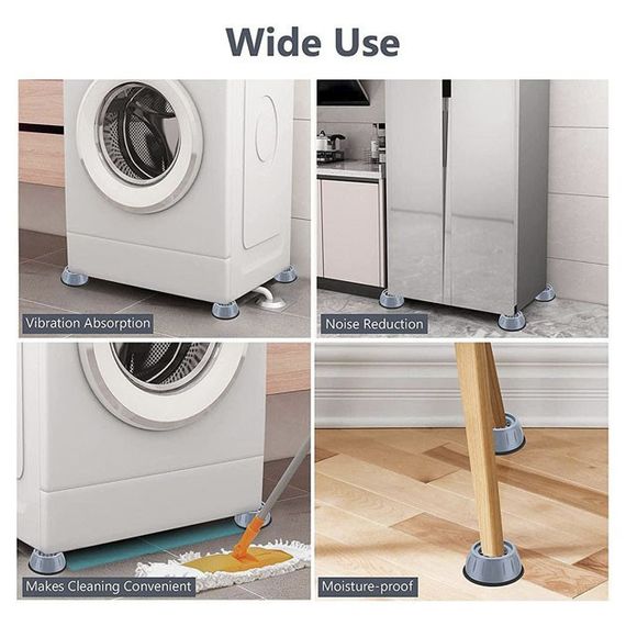 Антивібраційні підставки під побутову техніку, Підставка для прання для зменшення шуму EP-68 | Зображення 2