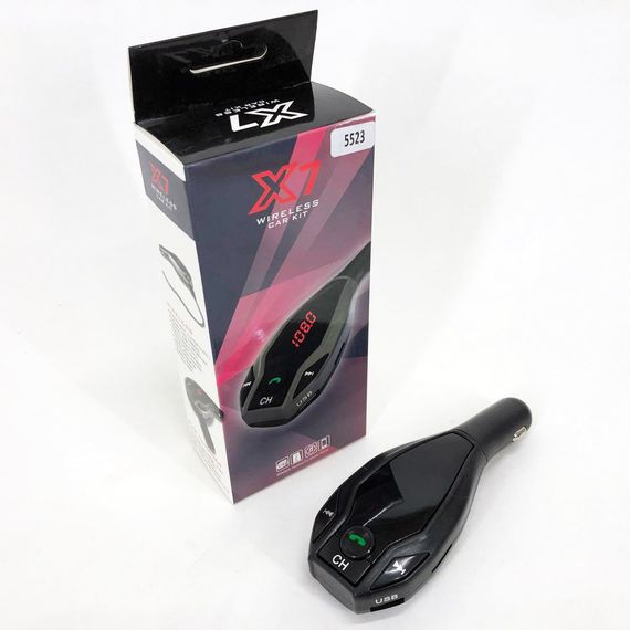 Модулятор трансмітер bluetooth FM MOD. X7 BT, Авто-трансмітер з функцією Bluetooth DA-38