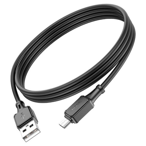 Кабель Hoco X101 Silicone, Micro-C-USB, 2.4А, довжина 1м, Black, BOX | Зображення 3
