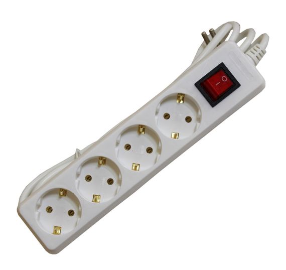 Подовжувач П43в 4 місця 2Р+РЕ 3 метрів 3х1мм2 з вимикачем Ny95505743 | Зображення 1