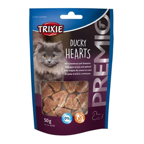 Ласощі для котів Trixie PREMIO Hearts качка та риба 50 г