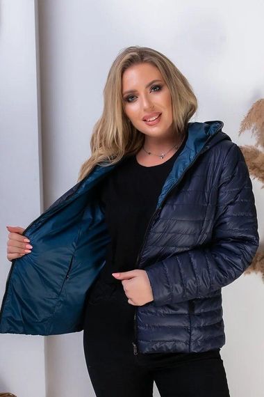 Куртка двостороння, арт.185, темно-синій / аква | Зображення 1