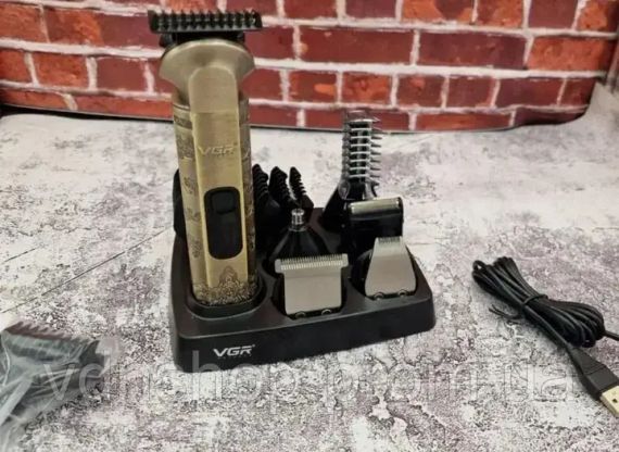 Машинка для стрижки VGR V-109 6в1 багатофункціональний триммер | Зображення 2