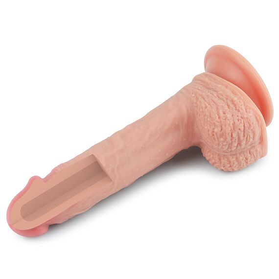 Фалоімітатор - Dual-Layered Silicone Cock 8.5" Flesh Sex Aura | Зображення 7