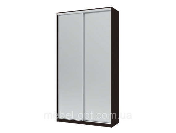 Шкаф купе Сити Лайт Doros Венге 2 Зеркала 120х60х225 (240040)