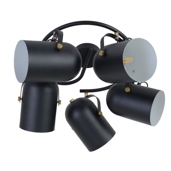 Светильник потолочный спот поворотный HTL-209/5G E27 BK
