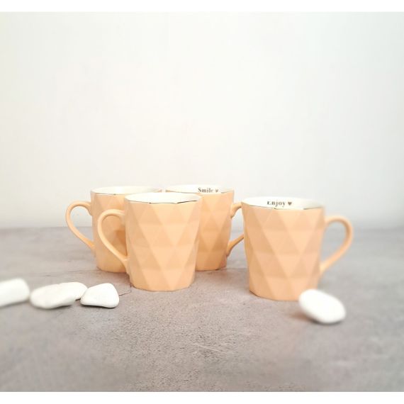 Чашка VT-C-164330 Ледяная бежевая 330 мл Vittora | Зображення 1