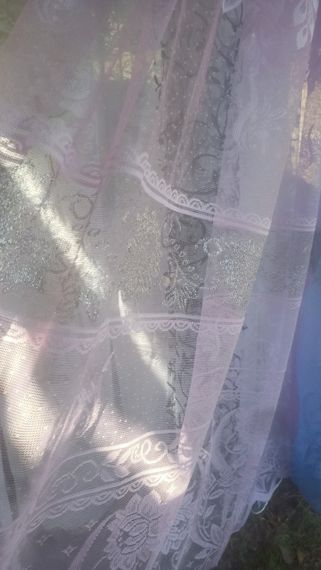 Жакардові фіранки рожевого кольору з ламбрекеном виробництва Україна | Зображення 3