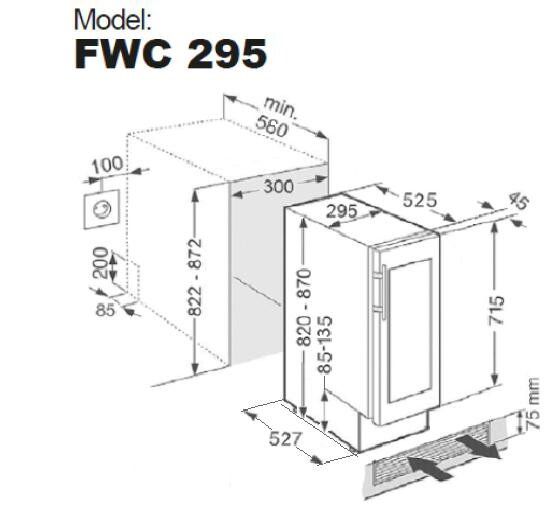 Винна шафа Fabiano FWC 295 Inox 8171.405.0828 | Зображення 3