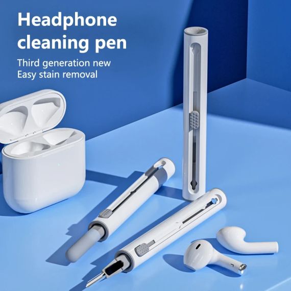 Багатофункціональна ручка-щіточка Multi Cleaning Pen для чищення навушників та гарнітури (370169)