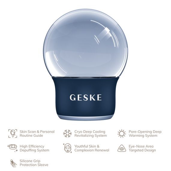 Масажер для обличчя і тіла GESKE Cool&Warm Face and Body Massager 7в1 midnight | Зображення 1