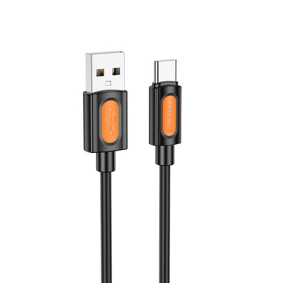 Дата кабель Borofone BX114 Structure USB to Type-C 3A (1m) Black