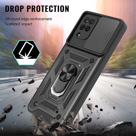 Ударостійкий чохол Camshield Serge Ring для Samsung Galaxy M53 5G Чорний | Зображення 4