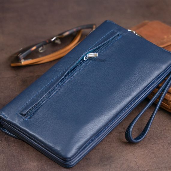 Клатч из кожи женский ST Leather 19317 Темно-синий | Зображення 9