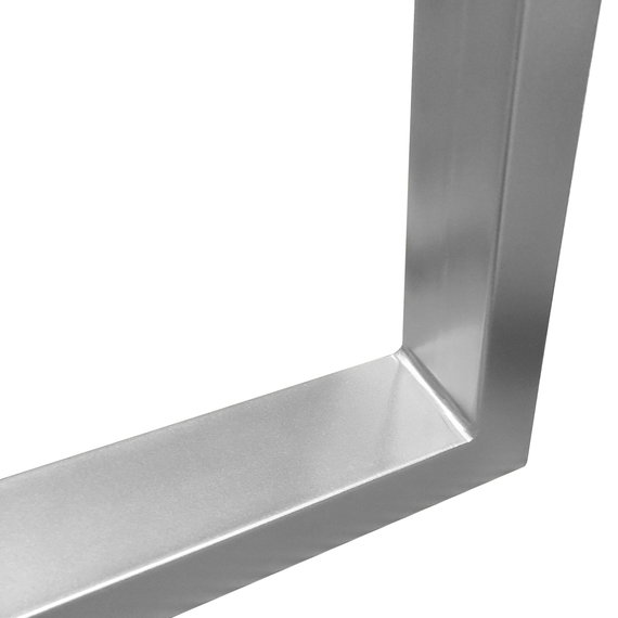 Опора для столу з металу 600×80mm, H=730mm (профільна труба: 80x20mm) Сірий | Зображення 2