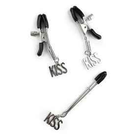 Зажимы для сосков и клитора Art of Sex - Nipple and clit clamps KISS Sex Aura