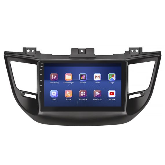 Штатная магнитола 9" Lesko для Hyundai Tucson III 2015-2018 4/64Gb 4G Wi-Fi GPS Top Android Хюндай | Зображення 1