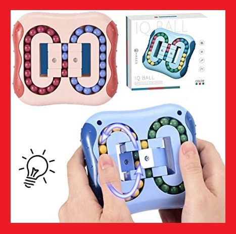 Головоломка антистресс для детей IQ Ball Puzzle Ball Rotating Magic Spin Bean Cube | Зображення 1