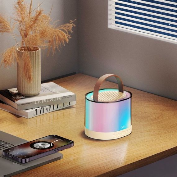 Портативна Bluetooth колонка з LED підсвічуванням і двома мікрофонами чорна XPRO K18 (47748-K18_306) | Зображення 7
