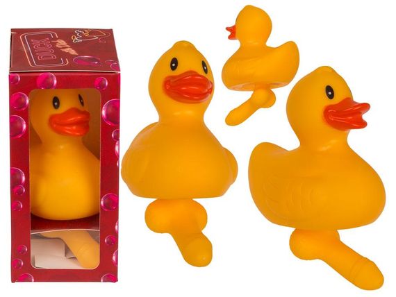 Гумова качечка з пенісом Duck With Dick Sex Aura
