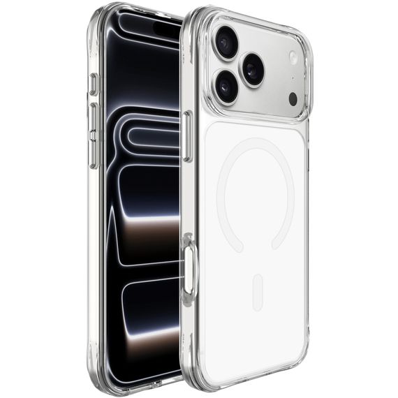 Чохол TPU+PC Space Pure Color with Magnetic Fit для Apple iPhone 17 Pro Max / 18 Pro Max (6.9") White | Зображення 1