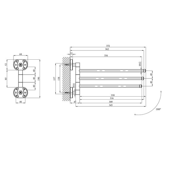 Тримач рушників Kroner KRM Elbe - ACC2913 (CV022872) | Зображення 1