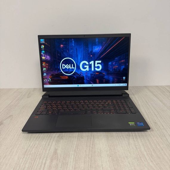 Ігровий ноутбук Б-клас Dell G15 5511 / 15.6" (1920x1080) IPS / Intel Core i7-11800H (8 (16) ядер по 2.3 - 4.6 GHz) / 16 GB DDR4 / 512 GB SSD / nVidia GeForce RTX 3050, 4 GB GDDR6, 128-bit / WebCam б/в | Зображення 1