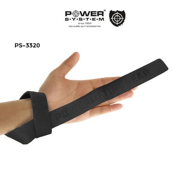 Лямки для тяги шкіряні Power System PS-3320 Leather Straps Black | Зображення 2