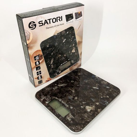 Ваги для зважування продуктів Satori SKS-211-BL 15 кг, Кухонні ваги TX-166 для кондитера | Зображення 3