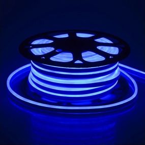 Світлодіодна стрічка вологозахищена 220V 14.4W 3014 Blue NEON IP67 1m (BY-034/120)