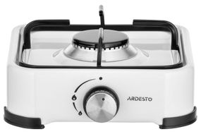 Плитка газова ARDESTO настільна GTC-NS1011W, тип газу LPG, 1 алюмін. пальник, емальован. корпус, фарбов. решітка, колір: білий (GTC-NS1011W)