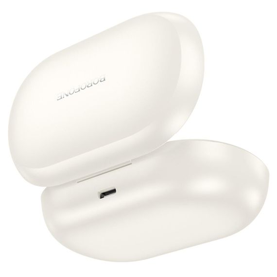Бездротові навушники BOROFONE FQ6 Dream sound true wireless BT headset Milky White | Зображення 3