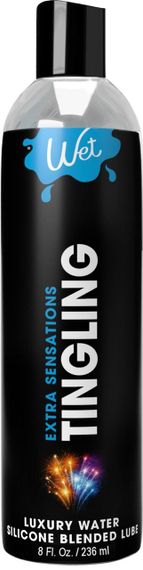 Охолоджувальний лубрикант на водно-силіконовій основі Wet Extra Sensations Tingling (236 мл) Sex Aura