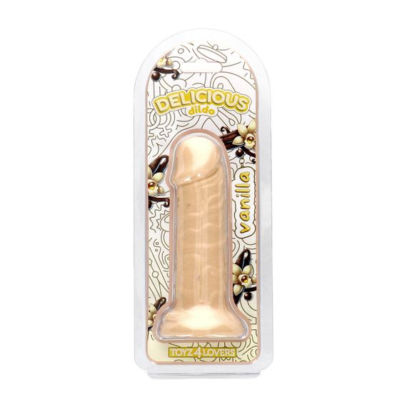 Фалоімітатор з ароматом ванілі - Toyz4lovers Delicious Dildo Vanilla, 15 см Sex Aura | Зображення 1