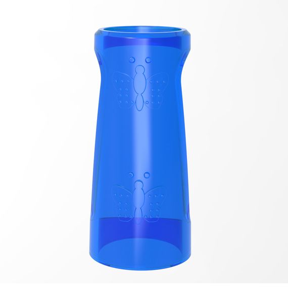 Эрекционное кольцо Chisa Get Lock Double Girth Cages с двумя креплениями, синее Sex Aura | Зображення 3