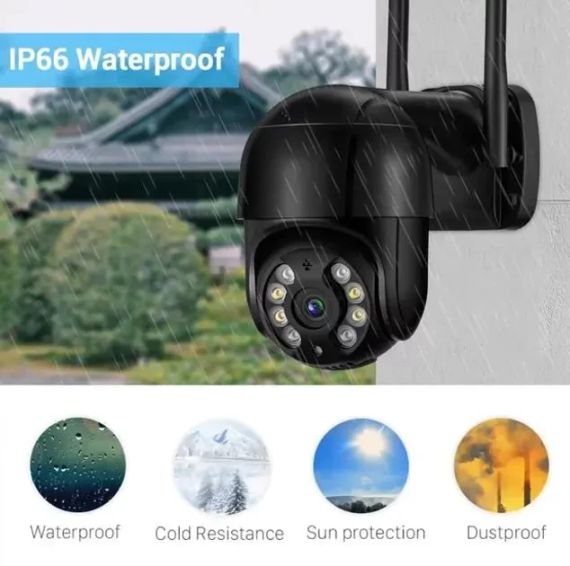 Вулична поворотна IP-камера WI-FI ,А8 / 4mp 360 (A8) monitor ICSSE | Зображення 1
