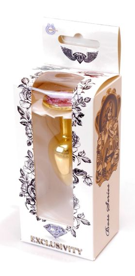 Анальний затор Boss Series - Jewellery Gold PLUG Rose S, BS6400018 sexstyle | Зображення 6