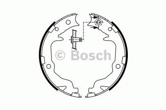 Колодка гальм. барабан. MITSUBISHI GALANT, задн. (вир-во Bosch) BOSCH 0986487766 на MITSUBISHI OUTLANDER SPORT (GA_W_)