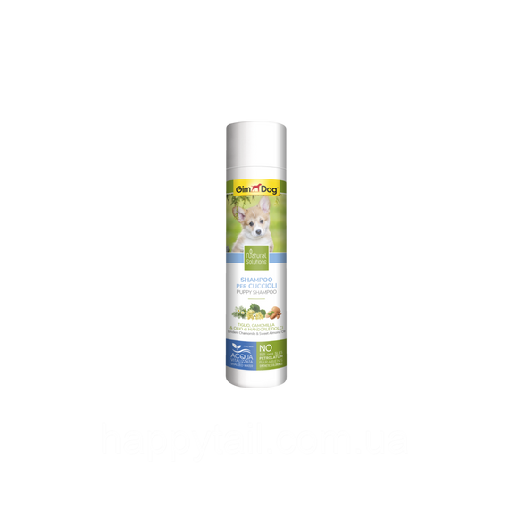 Шампунь GimDog Natural Solution для цуценят липа ромашка та солодке мигдальне масло 250 мл | Зображення 1