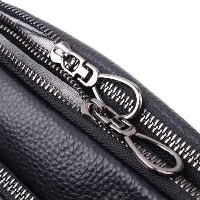 Сумка Vintage Жіноча з кишенями з натуральної шкіри Чорна (22597) | Зображення 3